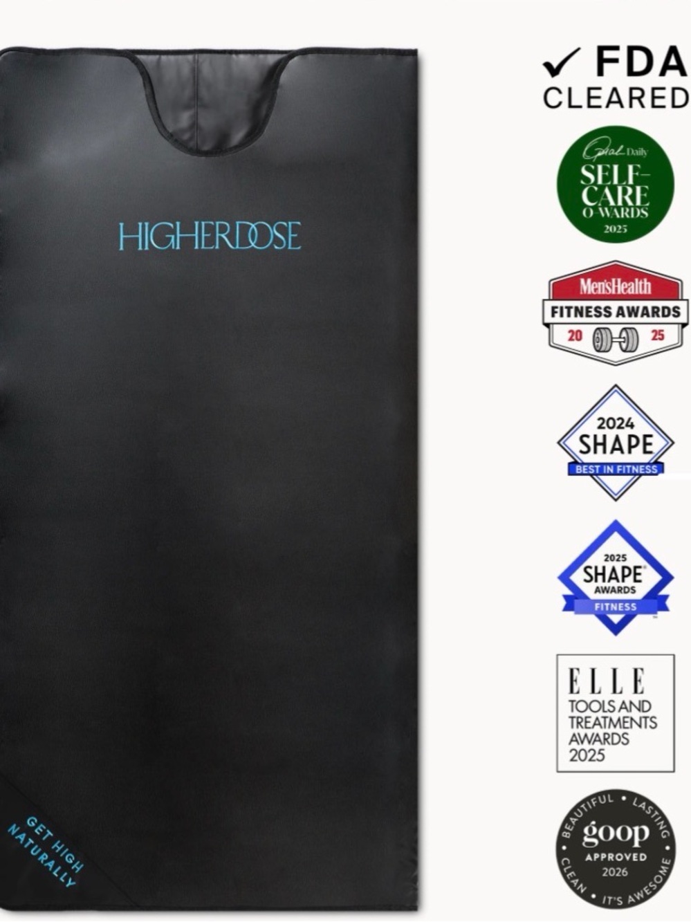 HigherDOSE Infrared Sauna Blanket + Organic Cotton Towel Insert - Picture 4 of 7